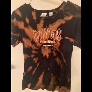 Hooters custom acid wash t-shirt